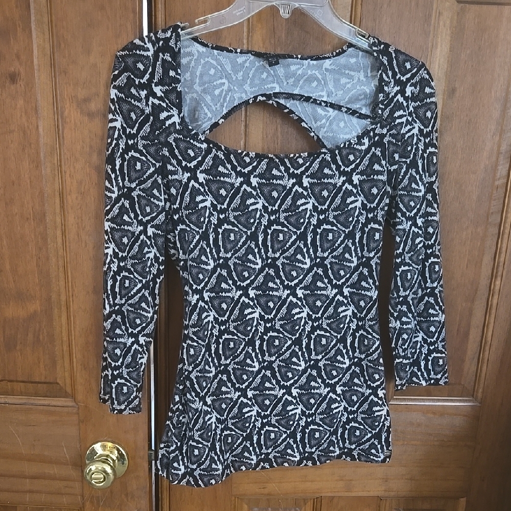 Black and White Cut Out Bodysuit